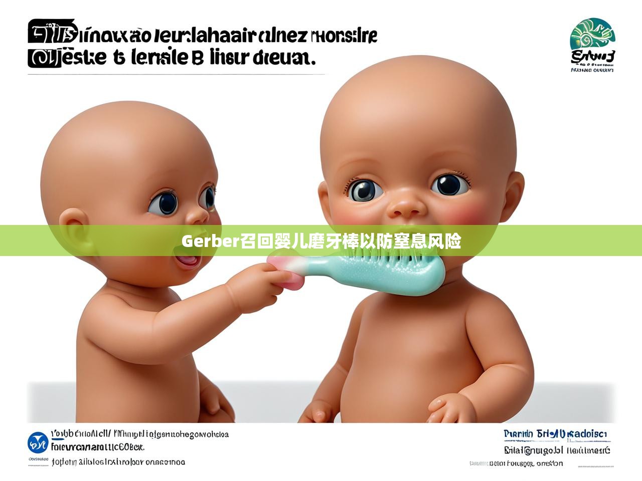 Gerber召回婴儿磨牙棒以防窒息风险