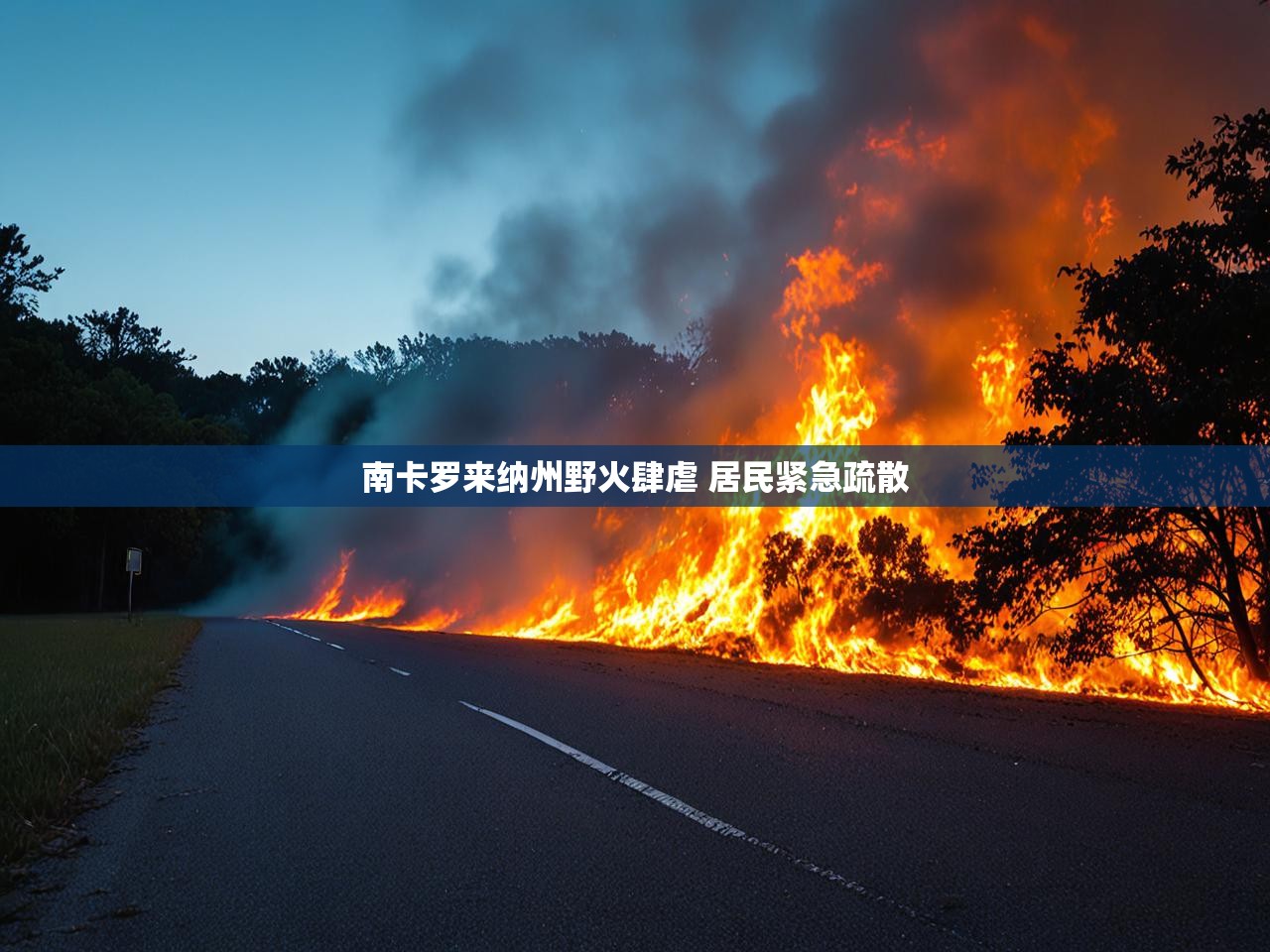 南卡罗来纳州野火肆虐 居民紧急疏散 南卡罗来纳州野火肆虐 居民紧急疏散