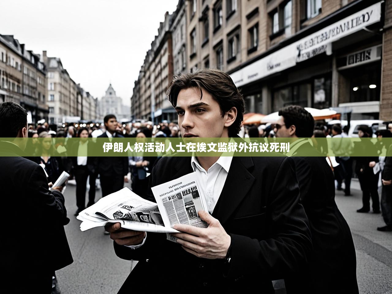 伊朗人权活动人士在埃文监狱外抗议死刑