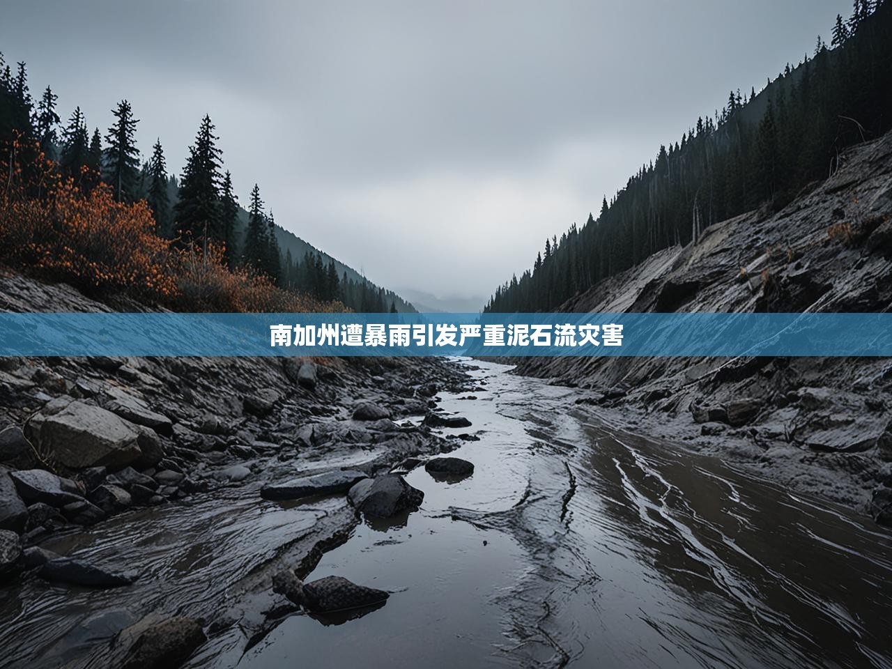 南加州遭暴雨引发严重泥石流灾害 南加州遭暴雨引发严重泥石流灾害