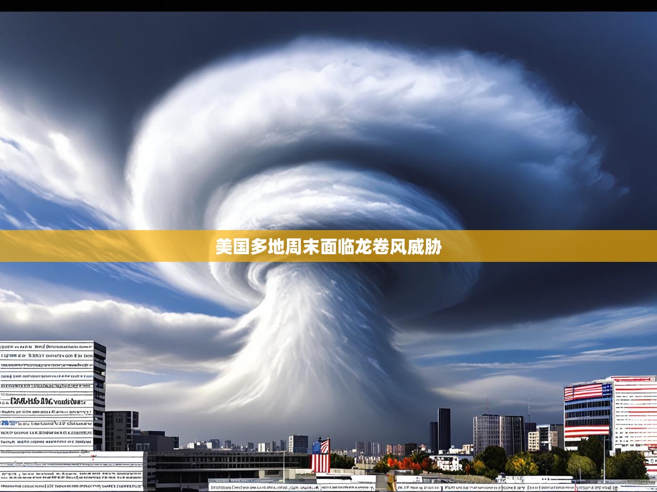 美国多地周末面临龙卷风威胁
