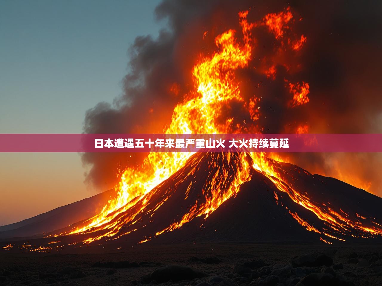 日本遭遇五十年来最严重山火 大火持续蔓延
