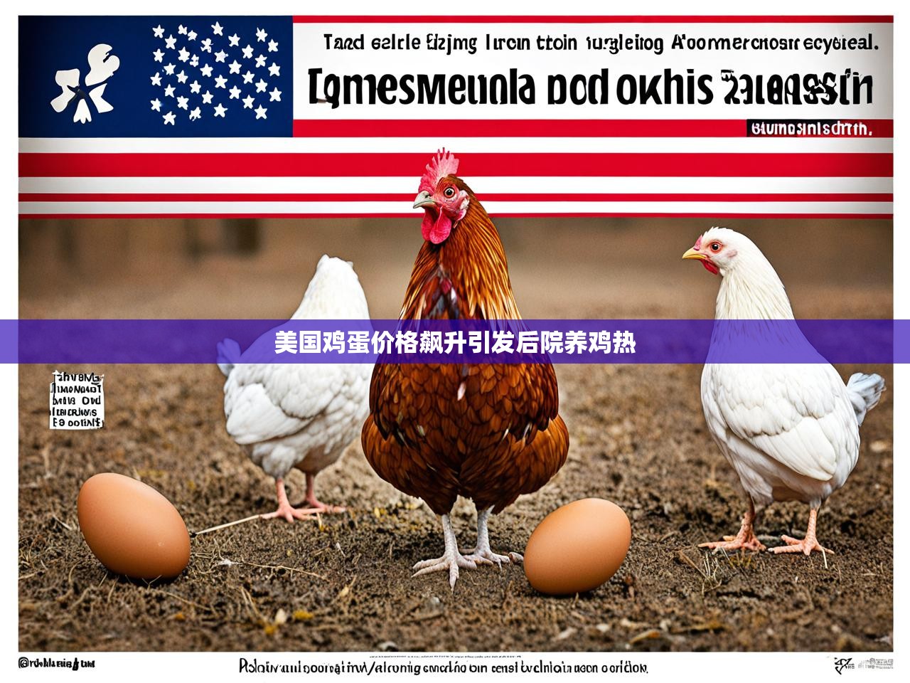 美国鸡蛋价格飙升引发后院养鸡热