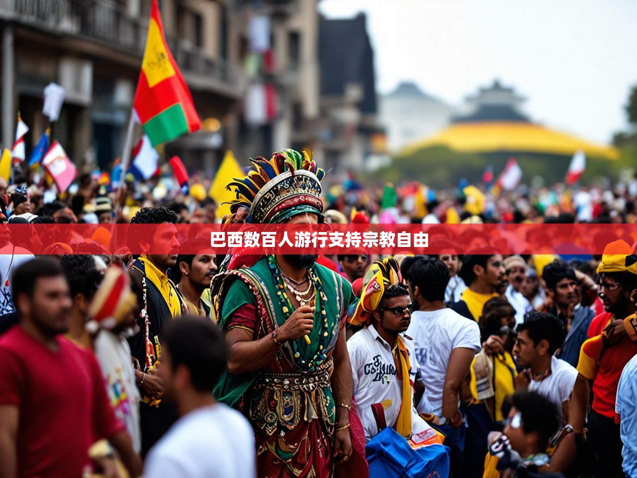 巴西数百人游行支持宗教自由 巴西数百人游行支持宗教自由