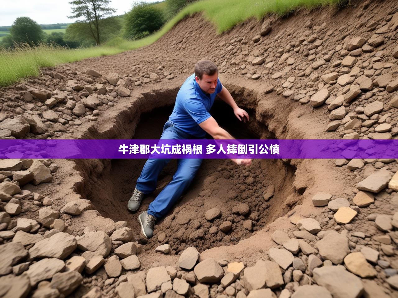 牛津郡大坑成祸根 多人摔倒引公愤