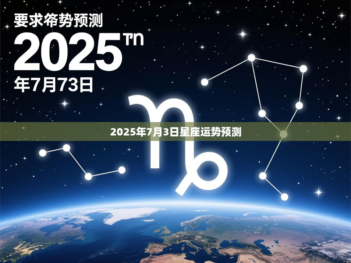 2025年7月3日星座运势预测