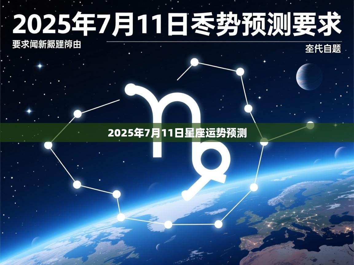 2025年7月11日星座运势预测