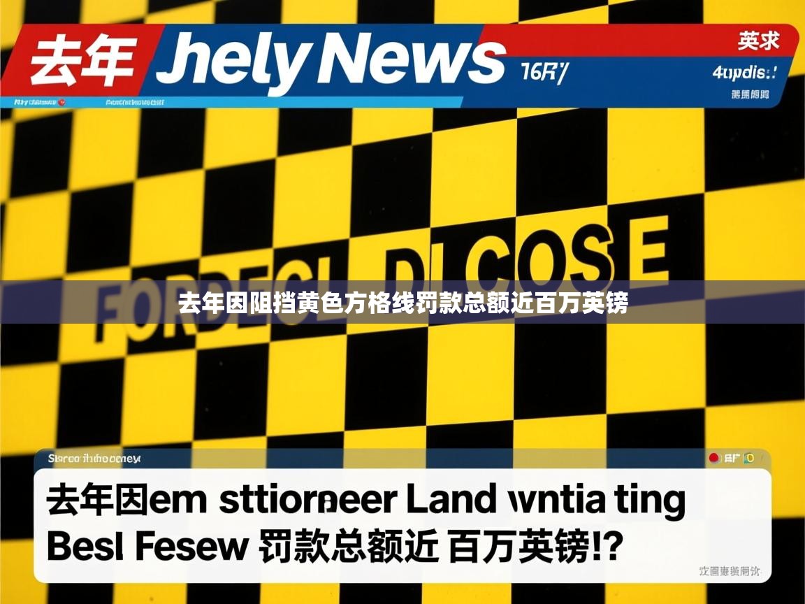 去年因阻挡黄色方格线罚款总额近百万英镑