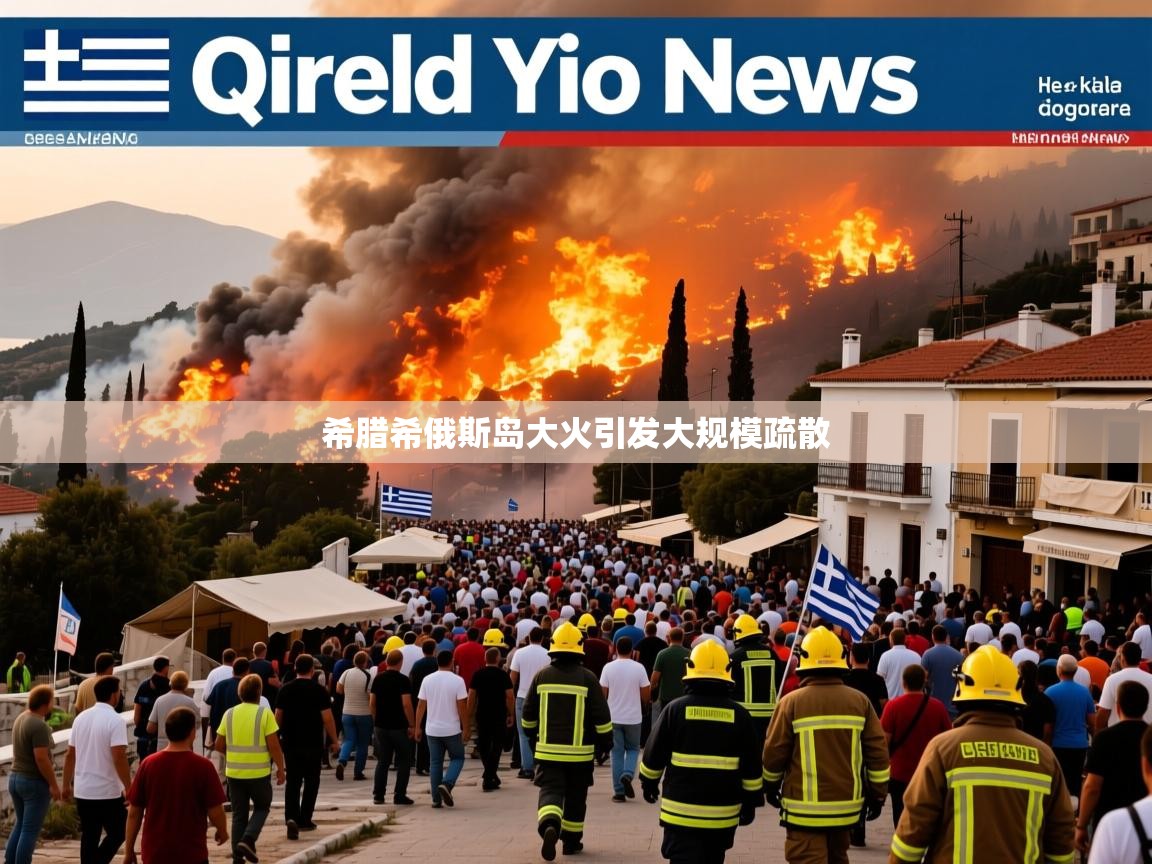希腊希俄斯岛大火引发大规模疏散