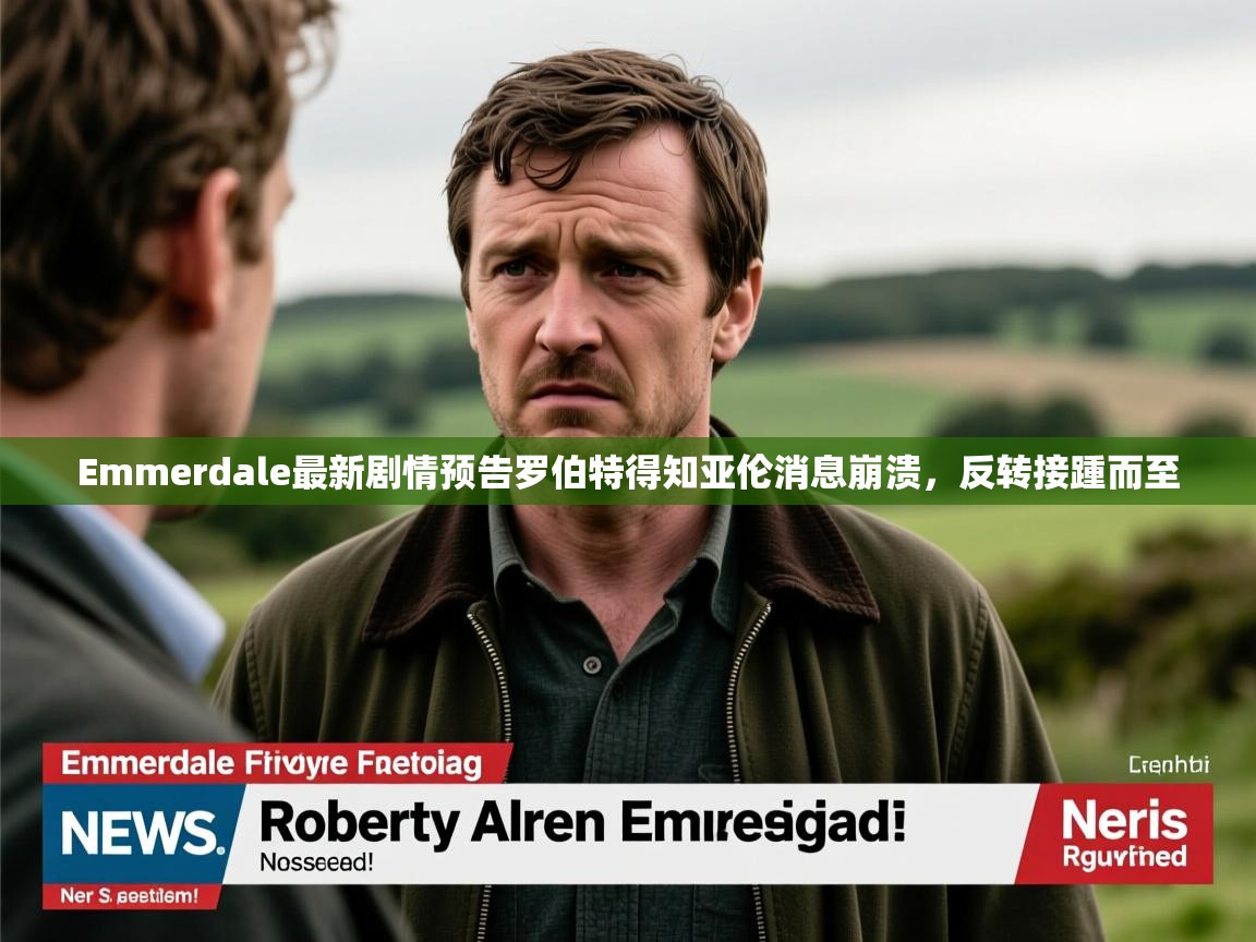 Emmerdale最新剧情预告罗伯特得知亚伦消息崩溃，反转接踵而至