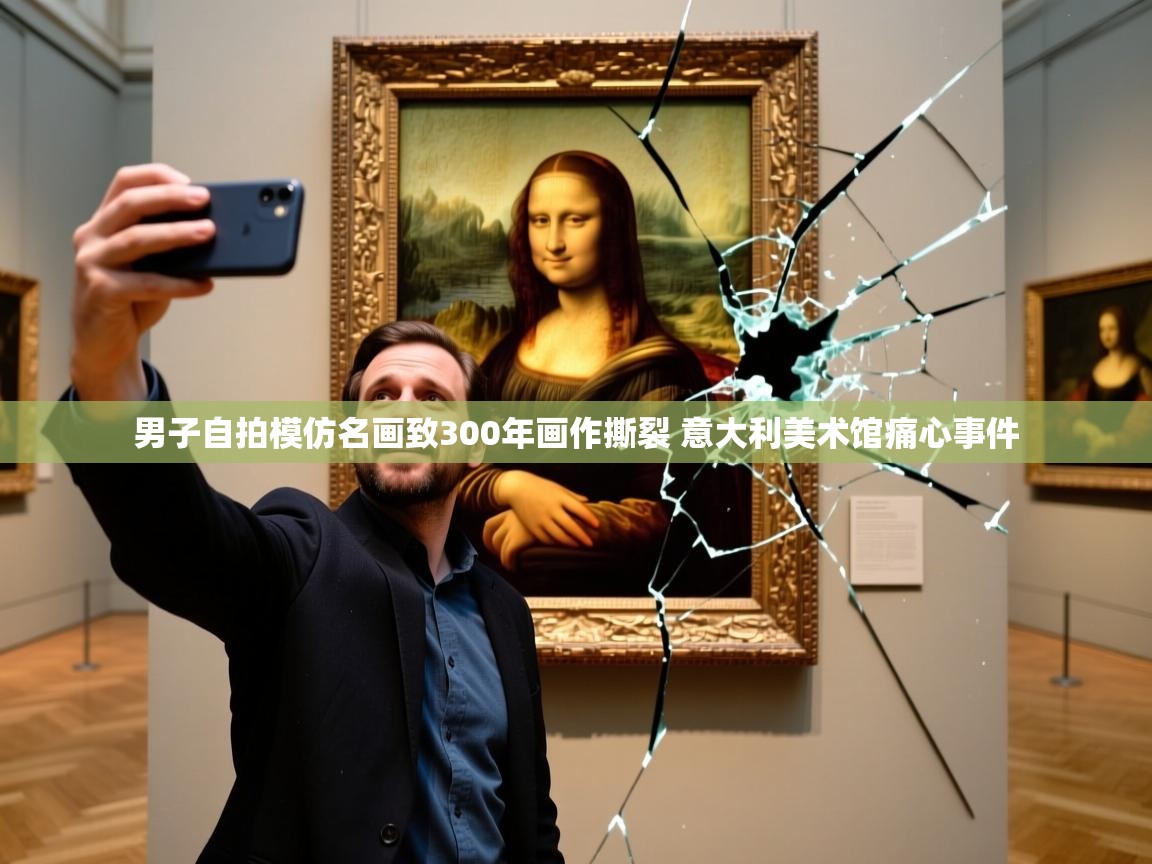 男子自拍模仿名画致300年画作撕裂 意大利美术馆痛心事件